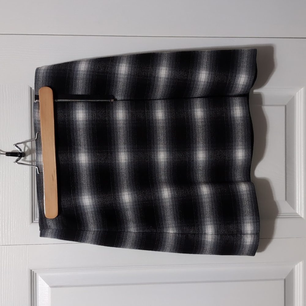 Loft Plaid Wrap Skirt